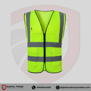 High Visibility Safety Vest  Lemon Color  4 Pockets