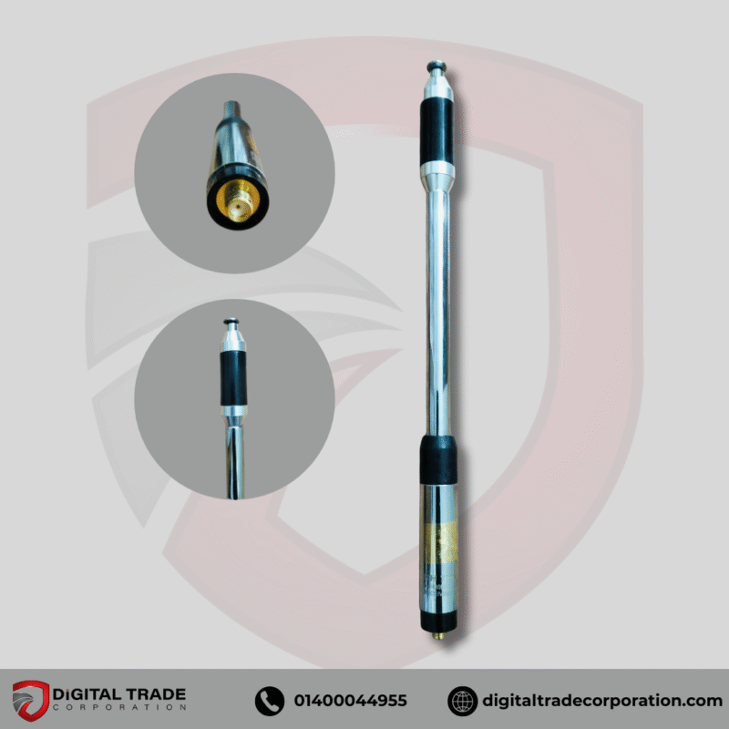 RH 770 SMA-Male Dual Band VHF/UHF Telescopic Antenna (144/430 MHz)  High Gain, Retractable & Extended Range