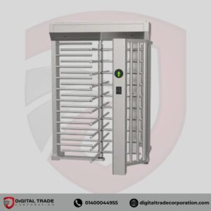 304 Stainless Steel Full-Height Turnstile Gate with QR Code