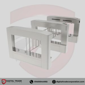 Access Control Pedestrian Barrier Gate with Voice & Strobe Light Alerts
