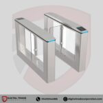 Wide Lane Swing Barrier Gate 1100mm - SUS304 with RFID for Handicap Access